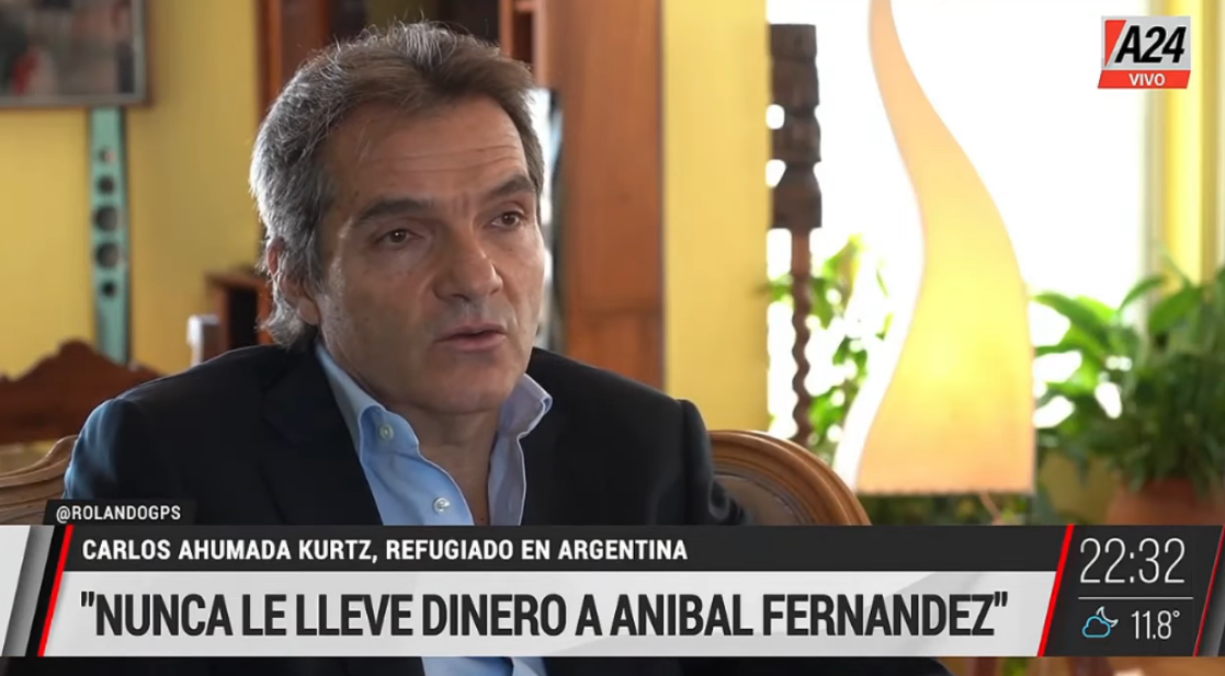 Carlos Ahumada Kurtz, refugiado en Argentina