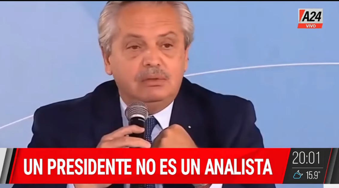 Un Presidente no es un analista