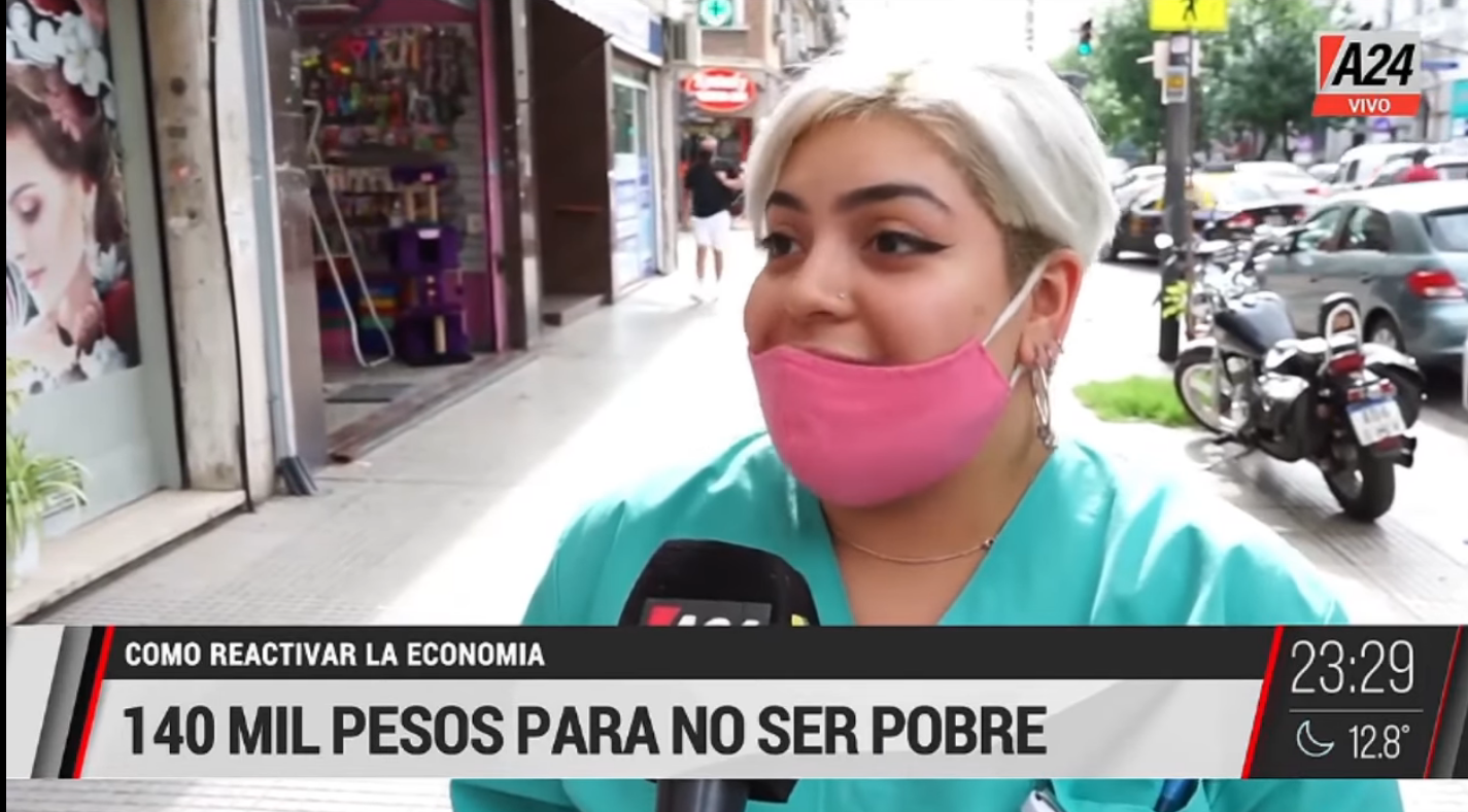 140 mil pesos para no ser pobre