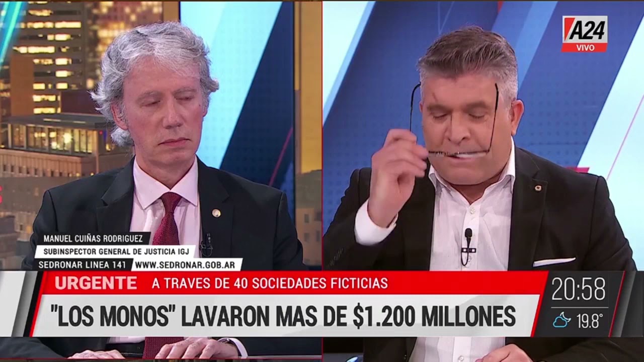 Informe ‘Los Monos’: Lavaron más de $1200 millones